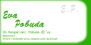 eva pobuda business card